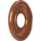 Ekena Millwork Berkshire PVC Medallion (Canopies up to 4 1/2"), 10"OD x 3 1/2"ID x 3/4"P, Bright Coat Copper CMP10BEBCO - alternate 3